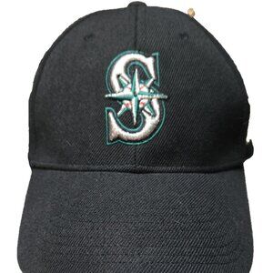 Seattle Mariners Nike Team OSFA Baseball Cap Black Strap Back MLB Genuine Merch